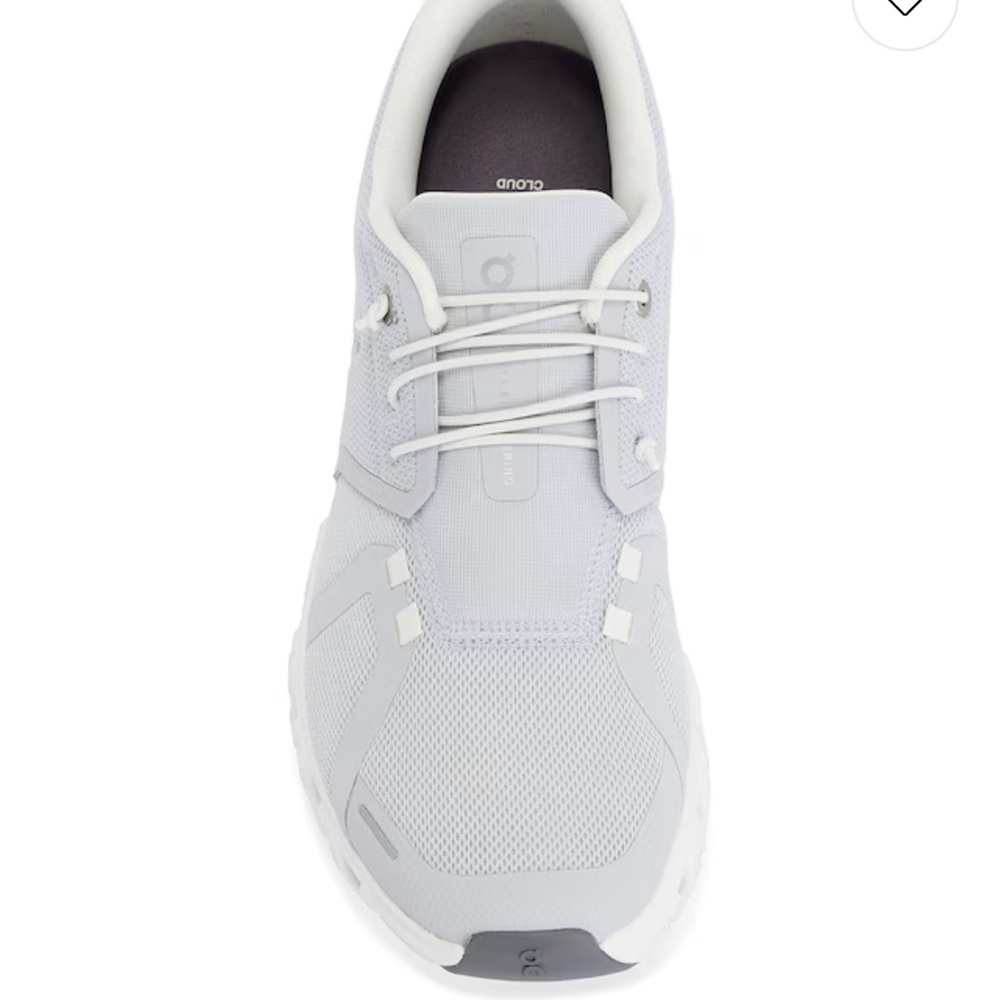 On -Cloud 6 Sneaker in Glacier & White - Picture 2 of 2